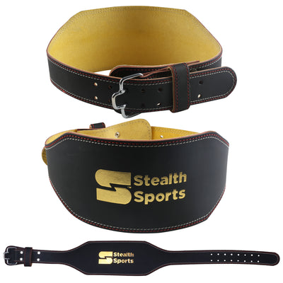 Leather Weight Lifting Belt -6 INCH