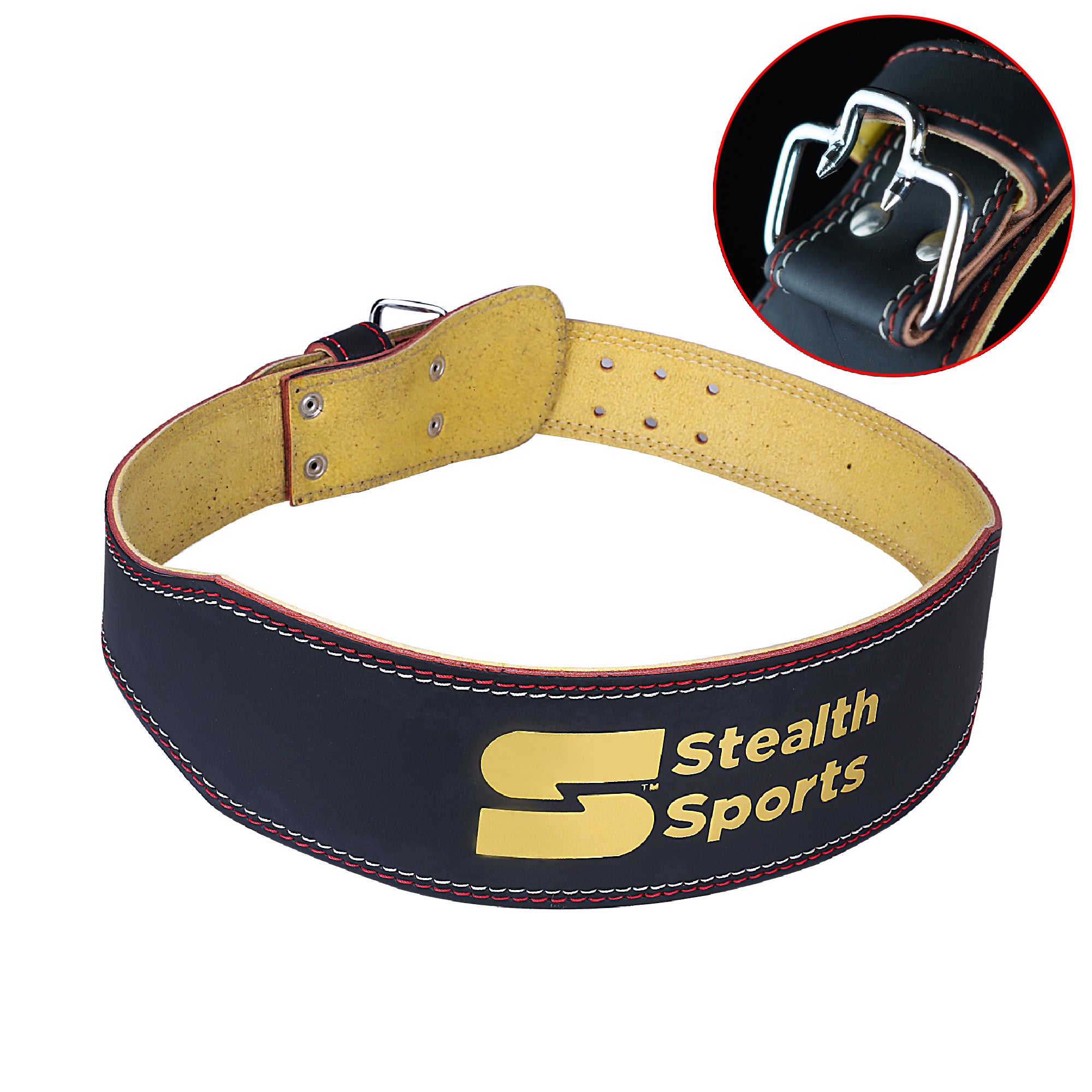 Leather Weightlifting Belt 4 inch | Stealth Sports