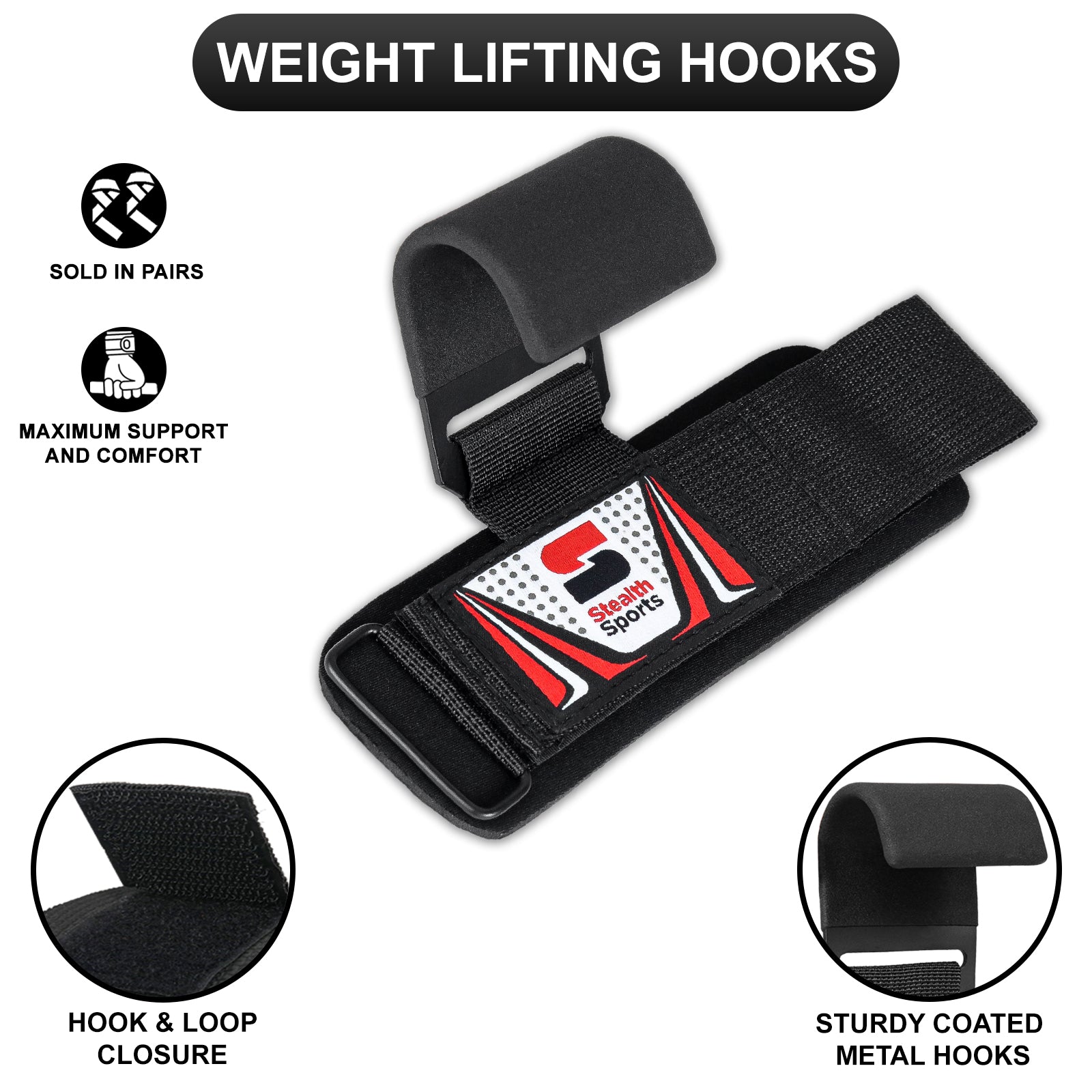 Weight Lifting Power Hook Straps